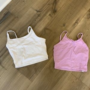 Five Dancewear Bundle Tank Tops - White & Lavender - YXL